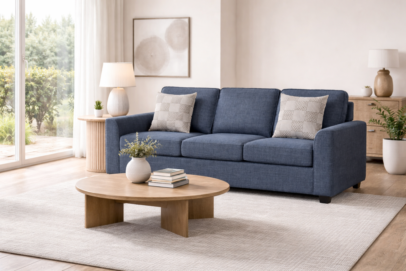 Sofia 3 Seater Queen Sofa Bed