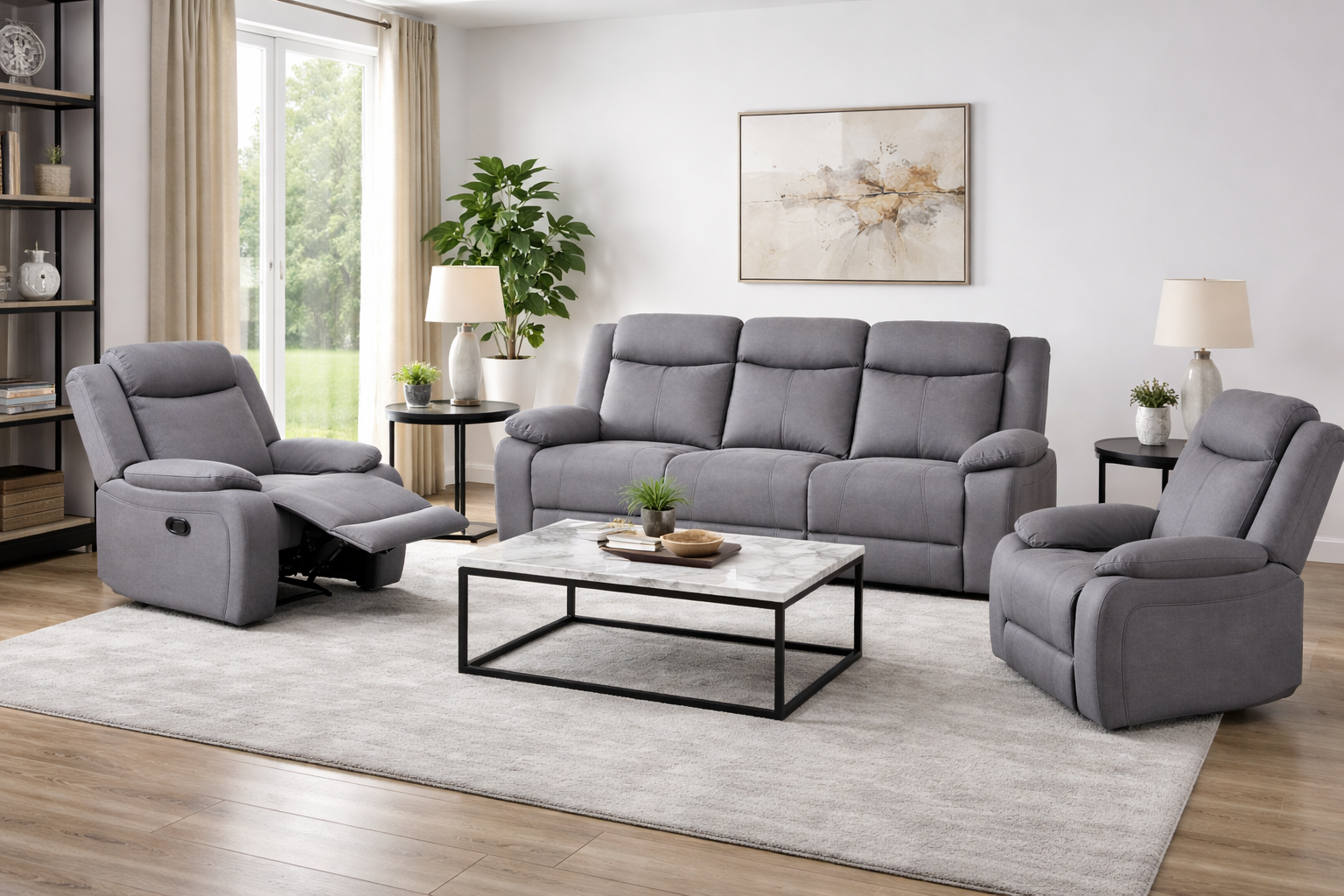 Bayless 3 +1 +1 Seater lounge Grey