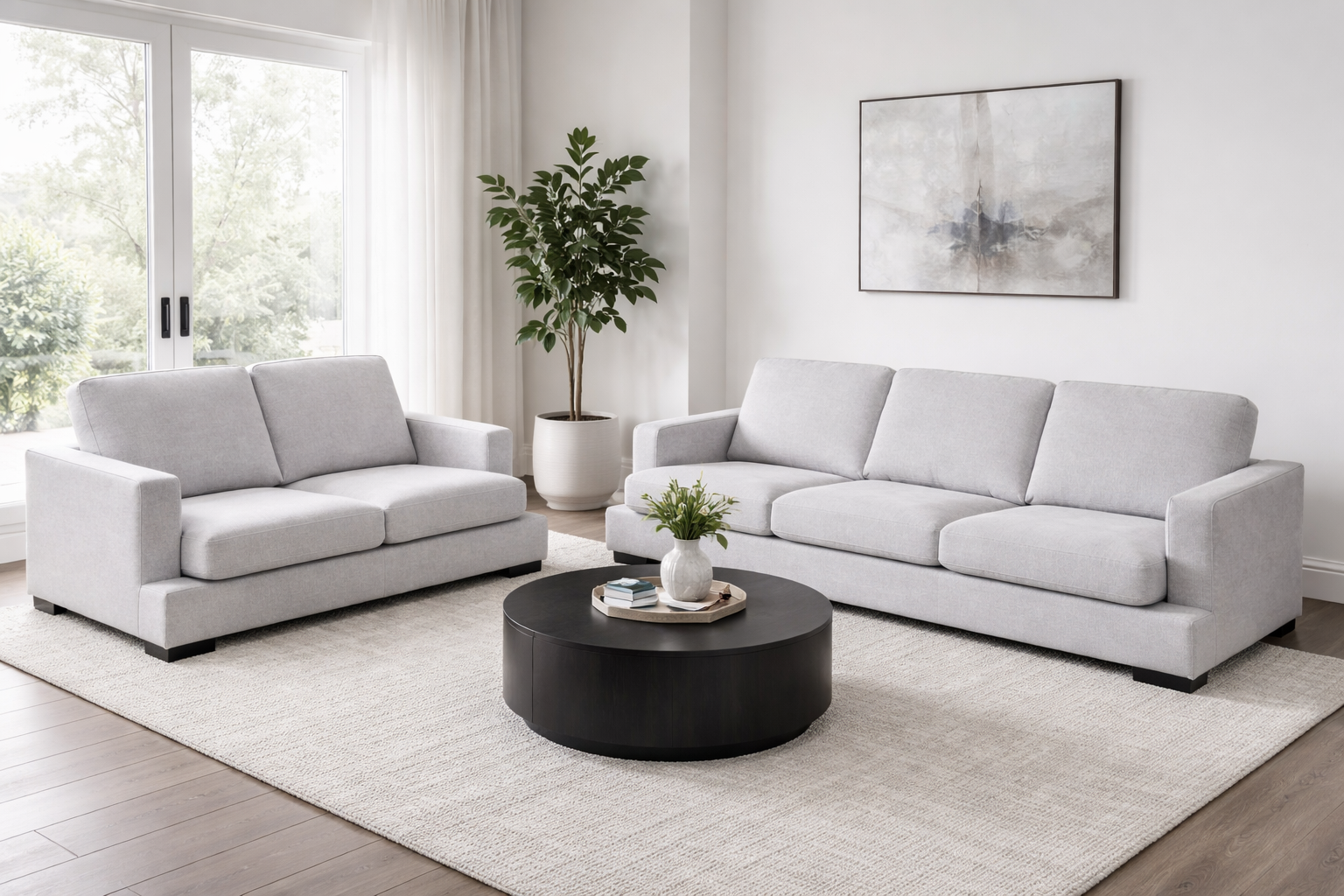 Manly 3 + 2 Seater Lounge Fifty shades