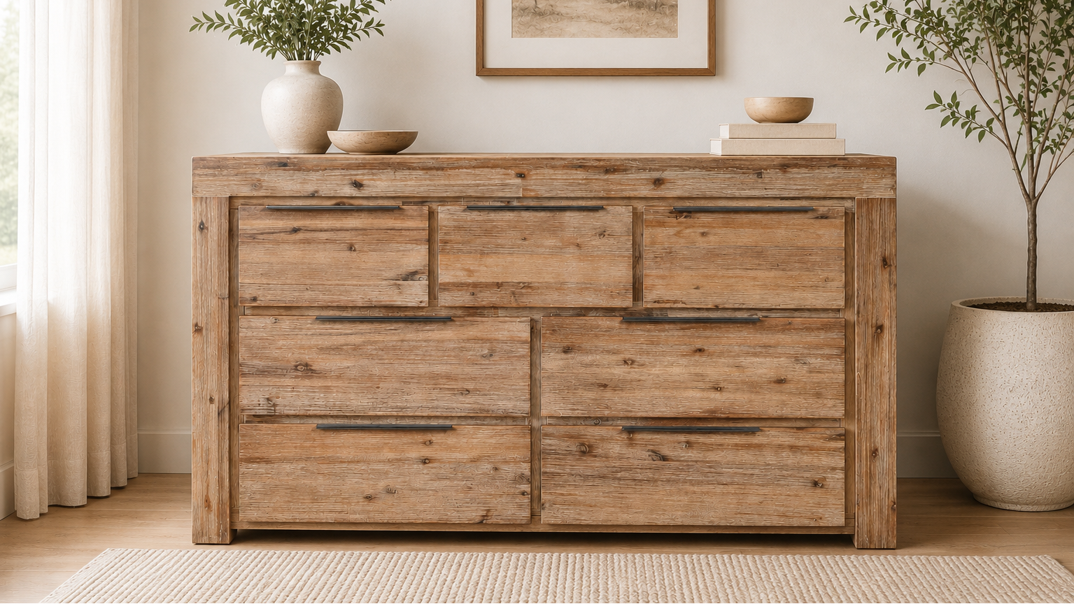 Barcelona Dresser Base (No Mirror)
