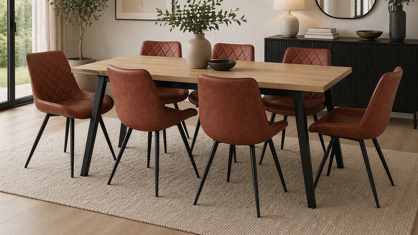 Napa Dining Chair (Tan PU Leather)