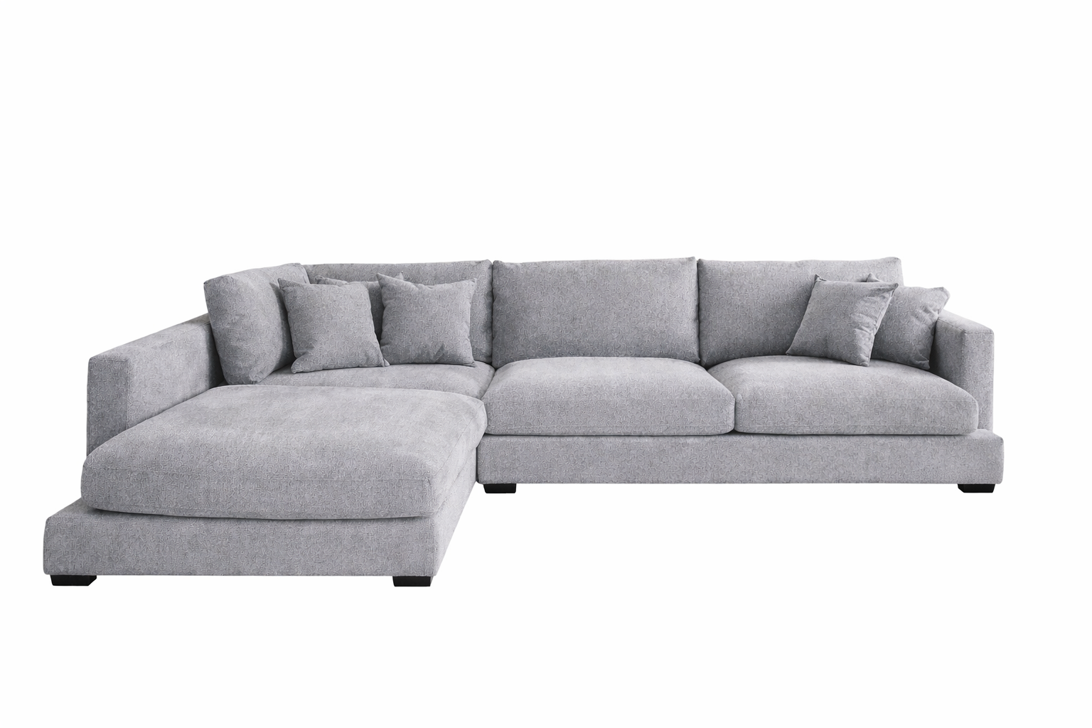Bella Left Hand Chaise Grey