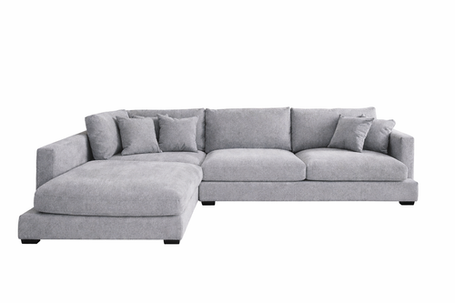 Bella Left Hand Chaise Grey