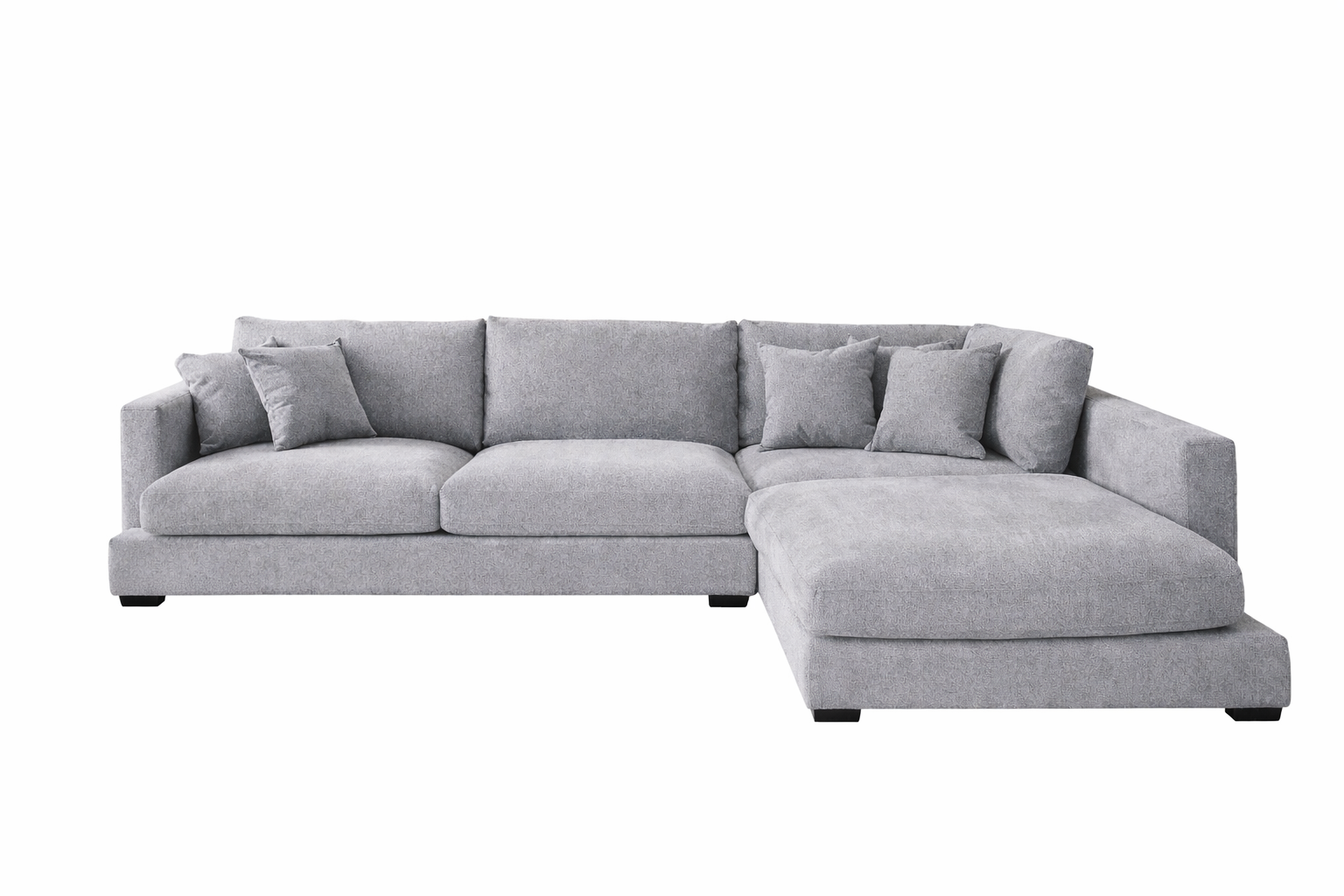 Bella Right Hand Chaise Grey