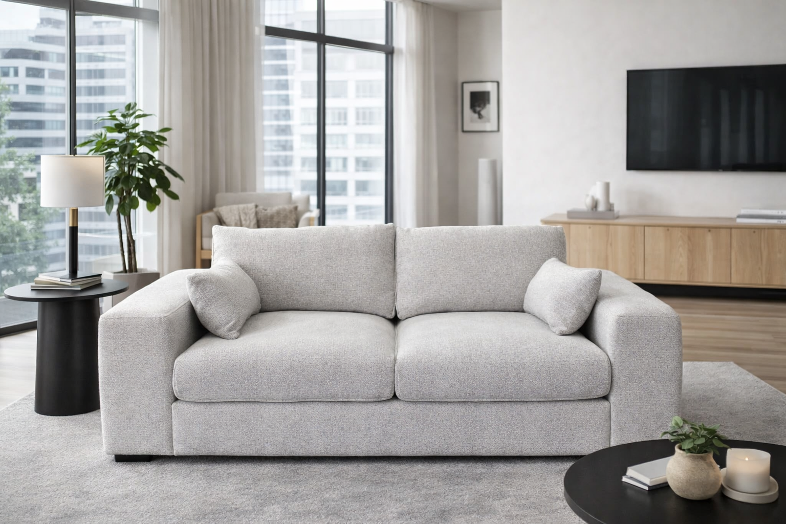 Marley 2 Seater lounge Wheat