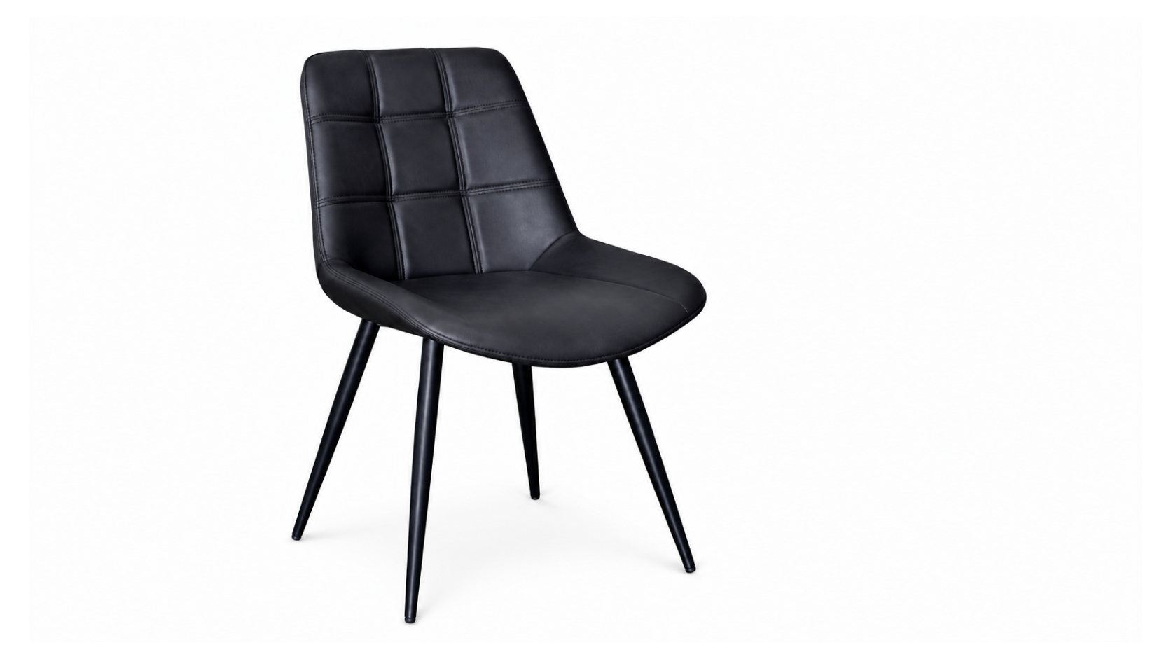 Bolton Dining Chair (Grey PU Leather)